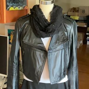 Rue 21 Black Sparkly Infinity Scarf, NWT